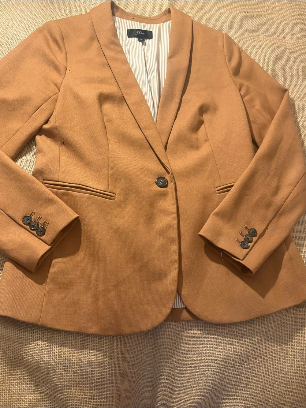 J.Crew Parke Blazer in camel brown.